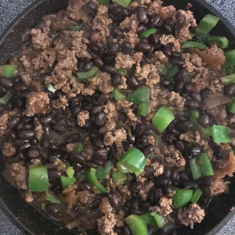 Beefy French Onion Bean and Rice Prep