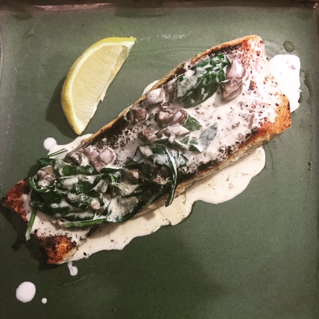 Salmon with Dill sauce