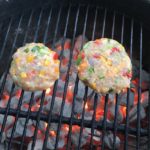 Shrimp Burger on the Grill