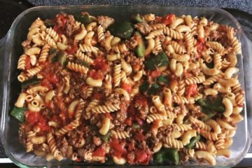 Beefy Pasta in the 9x13 Pan