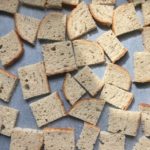 Rye bread cut up