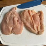 Chicken Cut Open