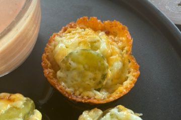 Cheesy Pickle Bacon Bites