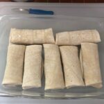 Frozen Burritos in pan