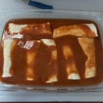 Enchilada Sauce over Burritos