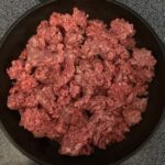 Ground Beef over medium heat