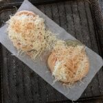 Seasoning on Cheese right before entering the Air Fryer.